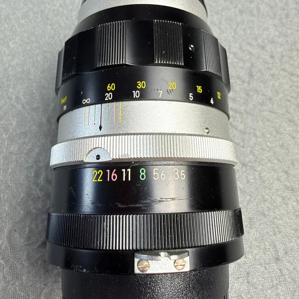 Vintage Nikon Nikkor-Q Auto 135mm f/3.5 Pre-AI Lens Nippon Kogaku 770657 Tested